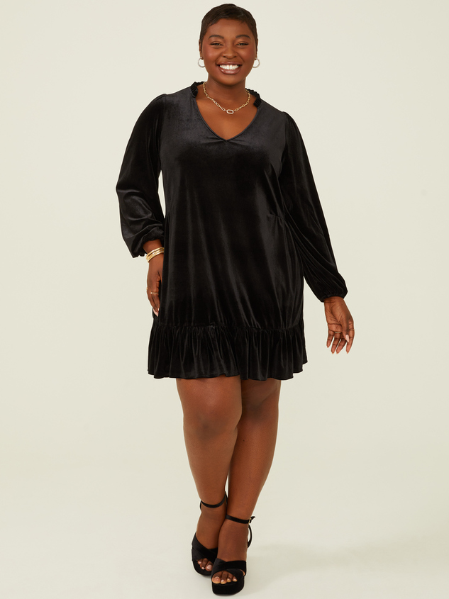 Dusty Velvet Dress Detail 3 - ARULA
