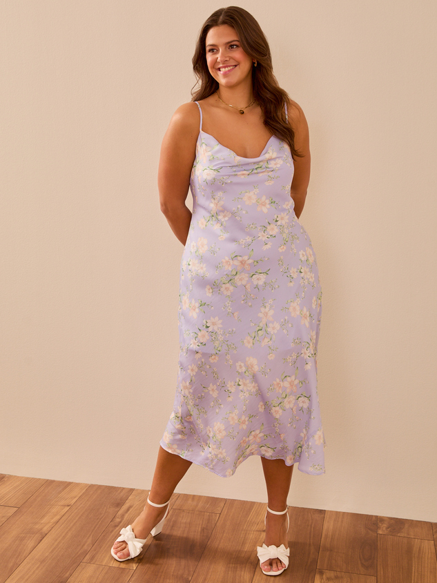 Allianna Floral Midi Dress - ARULA