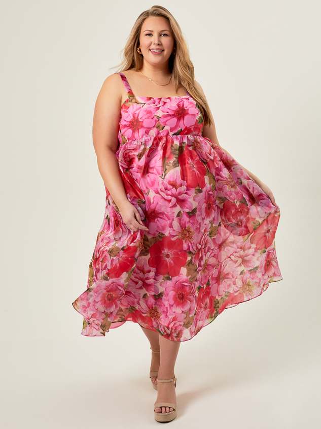 Adeline Floral Maxi Dress Detail 2 - ARULA