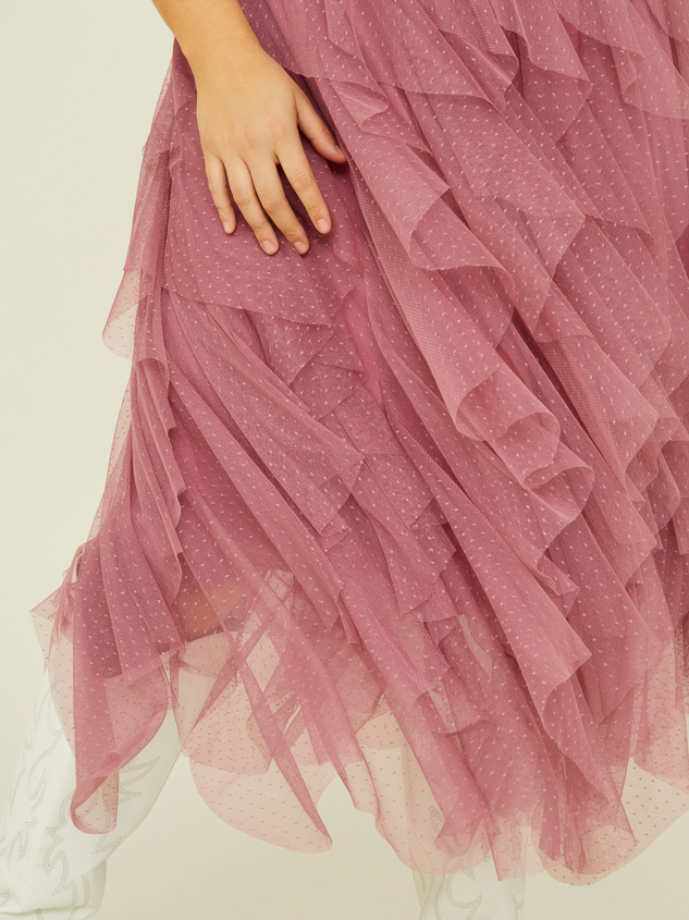 Nia Tulle Maxi Skirt Detail 6 - ARULA