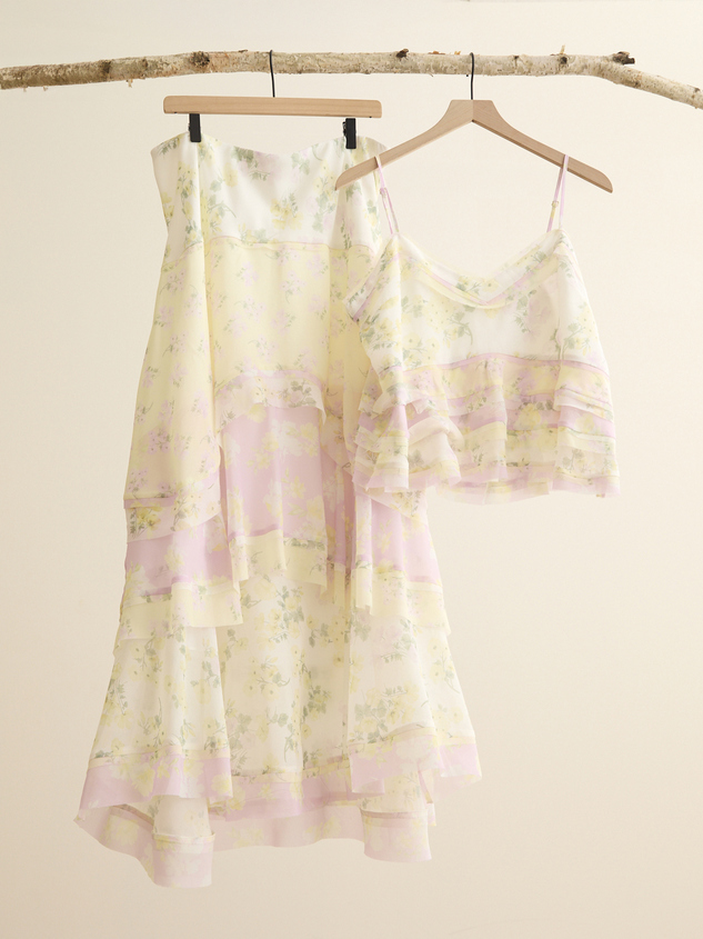 Bellani Floral Ruffle Top Detail 2 - ARULA