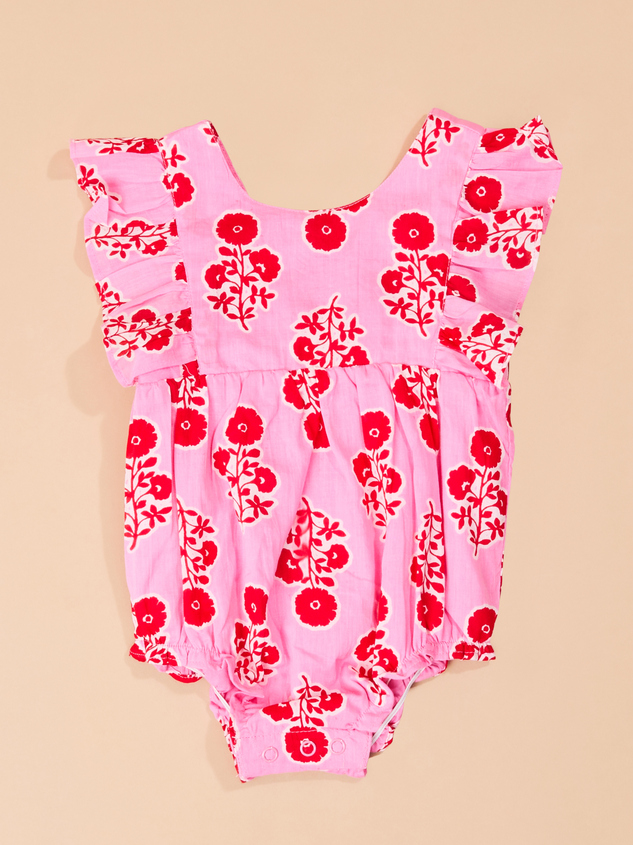 Hot Pink Ruffle Bubble by Mud Pie - ARULA
