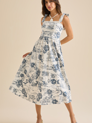 Haley Midi Dress - ARULA - 
