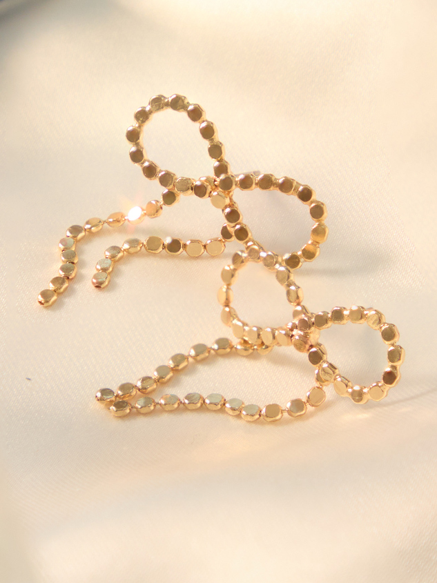 Dainty Gold Bow Earrings - ARULA