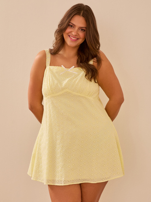 Brooklyn Eyelet Mini Dress - ARULA