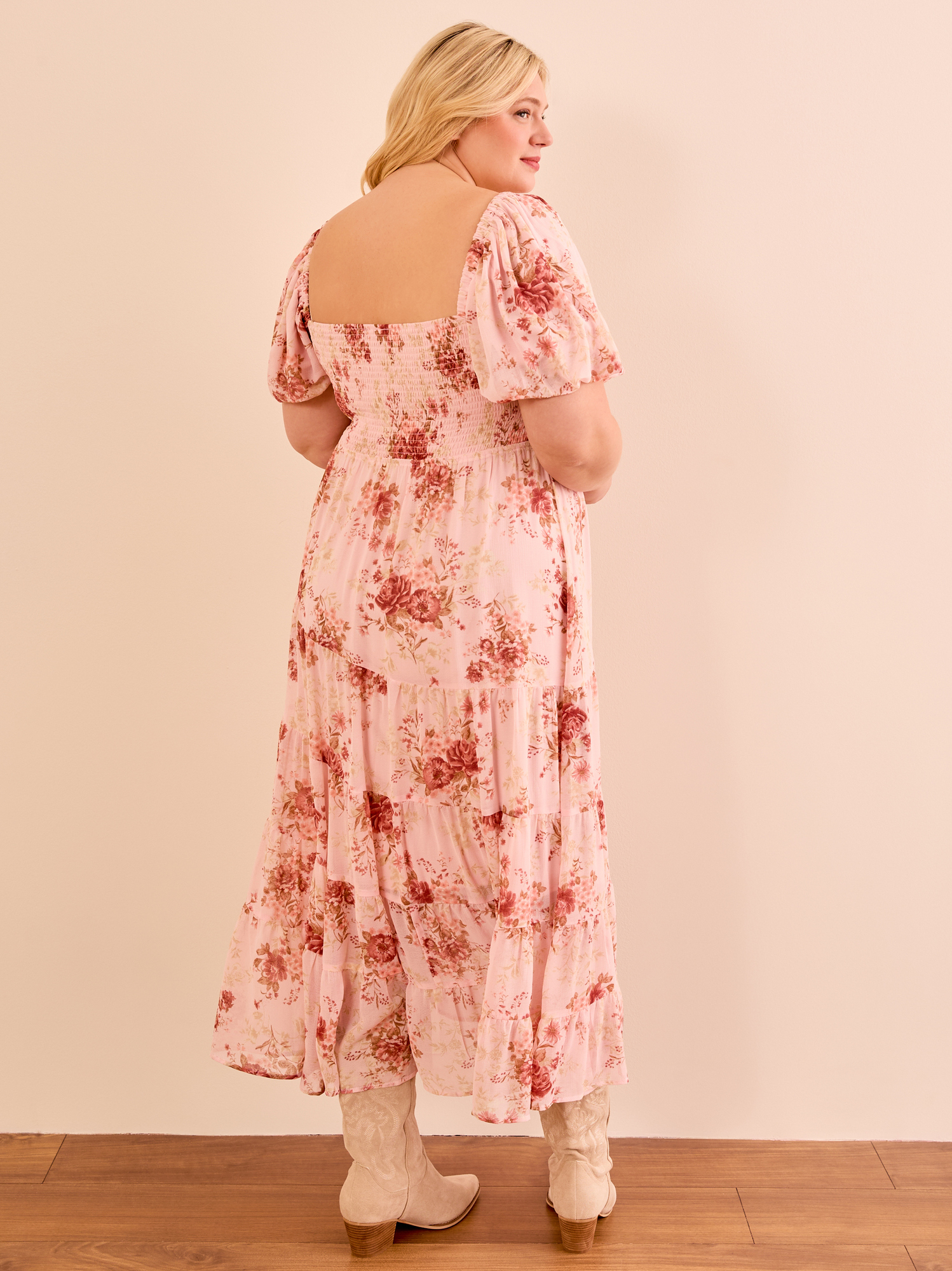 【12月スーパーSALE 15％OFF】 Alayna Arula | Pink in Dress Maxi Floral Mサイズ
