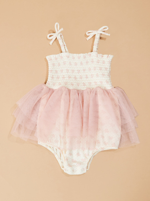 Annie Mini Bows Tutu Bodysuit Dress - ARULA
