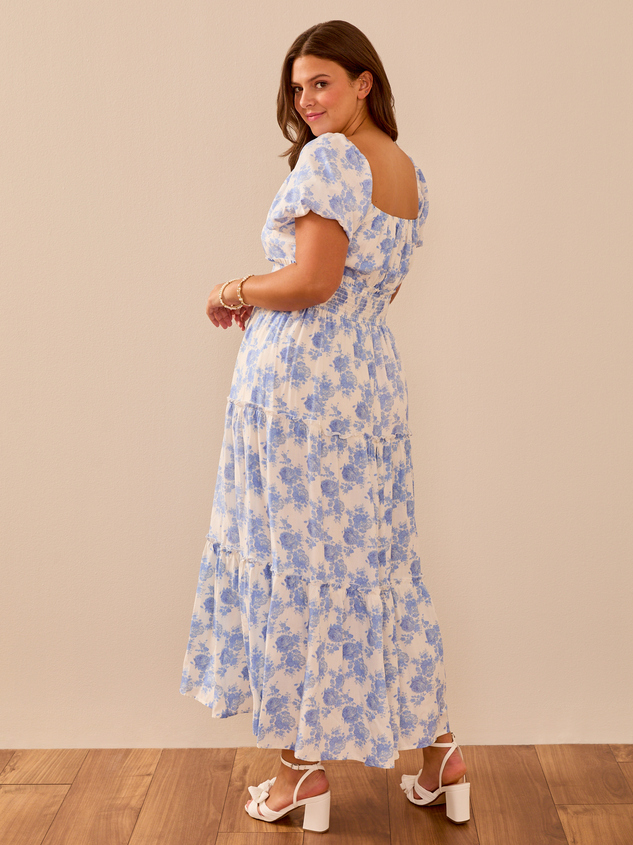 Nadine Floral Maxi Dress Detail 4 - ARULA