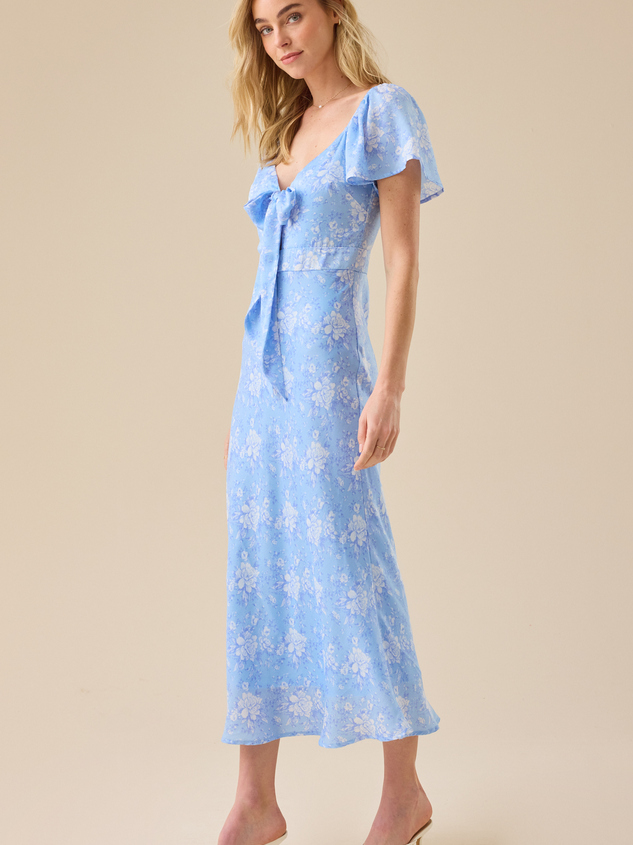 Sophia Floral Maxi Dress Detail 3 - ARULA