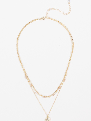 Dainty Layered Bar Necklace - ARULA