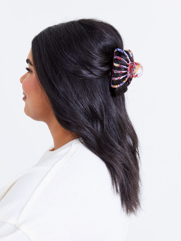 Odette Claw Clip - Multi Detail 3 - ARULA