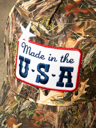 Made in USA Camo Trucker Hat - ARULA