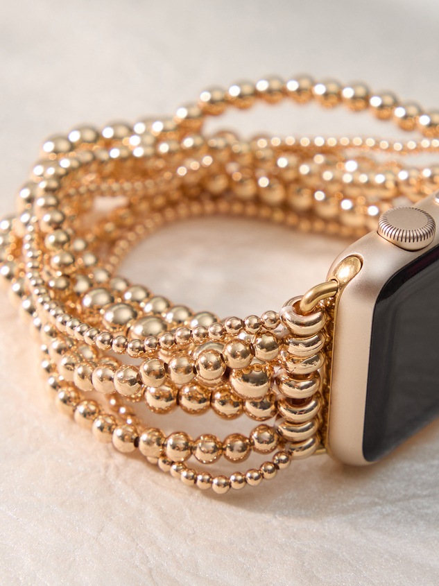 Beaded Smart Watch Band Detail 2 - ARULA