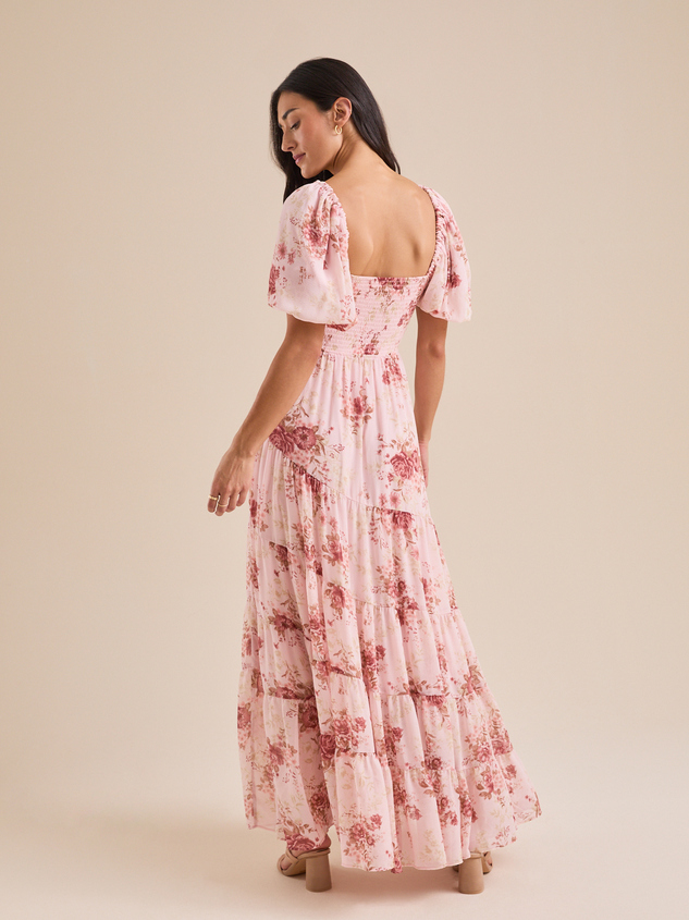 Alayna Floral Maxi Dress Detail 4 - ARULA