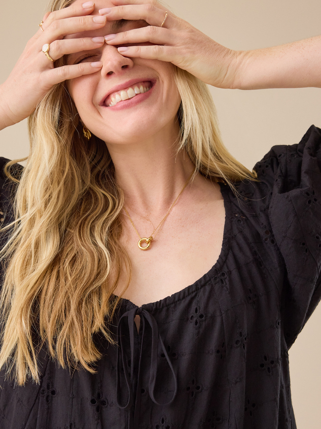 Posie Eyelet Romper Detail 3 - ARULA