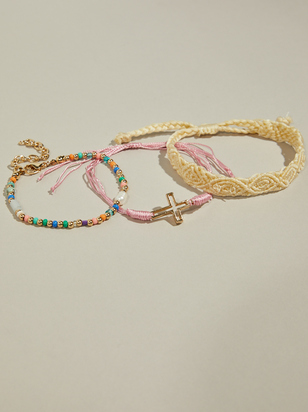Cross Woven Bracelet Set - ARULA
