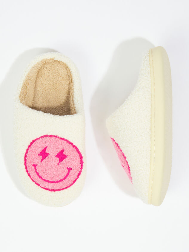 Lightning Smiley Slippers Detail 5 - ARULA