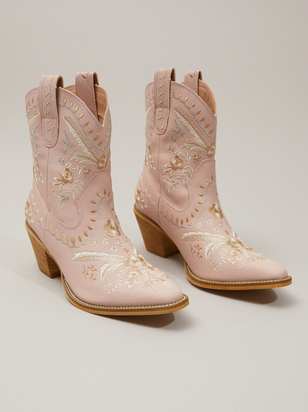 Corral Embroidered Western Booties - ARULA