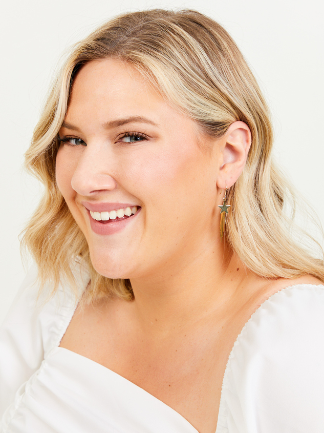 Shining Star Earrings Detail 2 - ARULA
