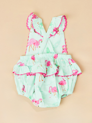 Franny Flamingos Ric Rac Bubble - ARULA