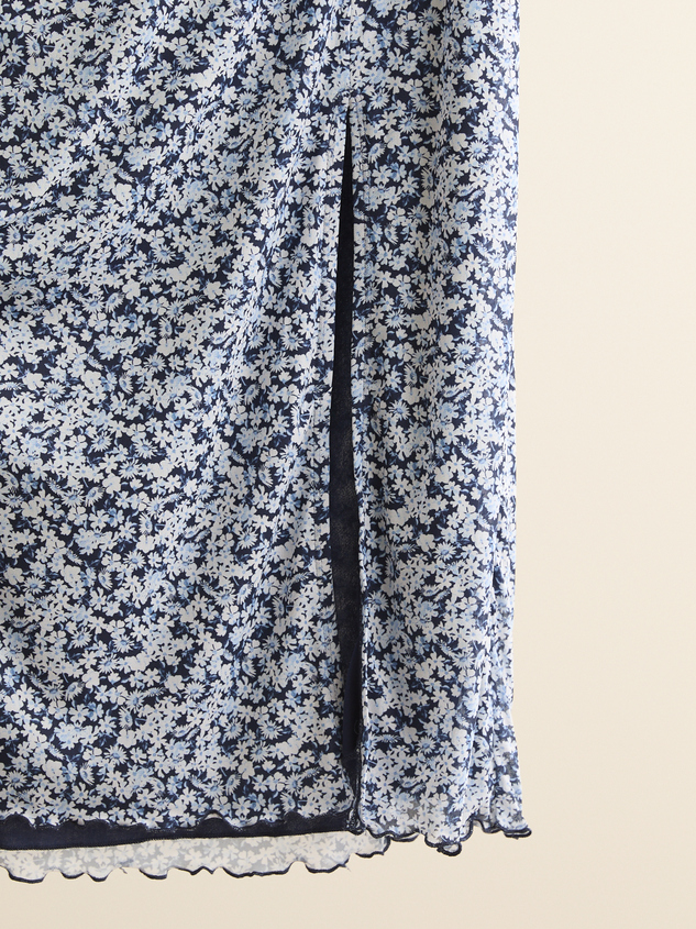 Harper Floral Midi Skirt Detail 4 - ARULA