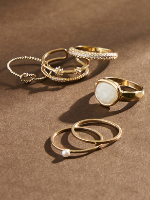 Glitz Dainty Ring 6 Pack - ARULA