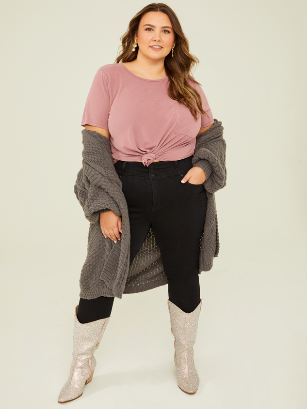 Live In 3 Button Jeans Detail 2 - ARULA