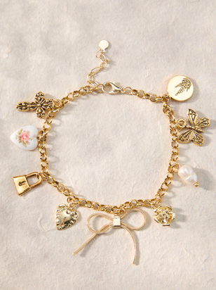 Bow Statement Charm Bracelet - ARULA - 