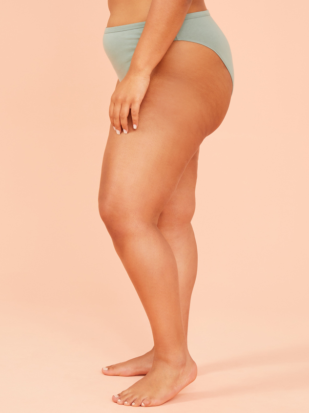 Cotton High Leg Undie Detail 4 - ARULA