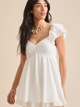 Anna Kaye Ruffled Romper - ARULA - 