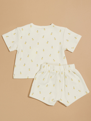 Lemon Tee and Shorts Set by Quincy Mae - ARULA