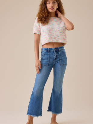Jaylyn Front Pocket Crop Jeans - ARULA - 