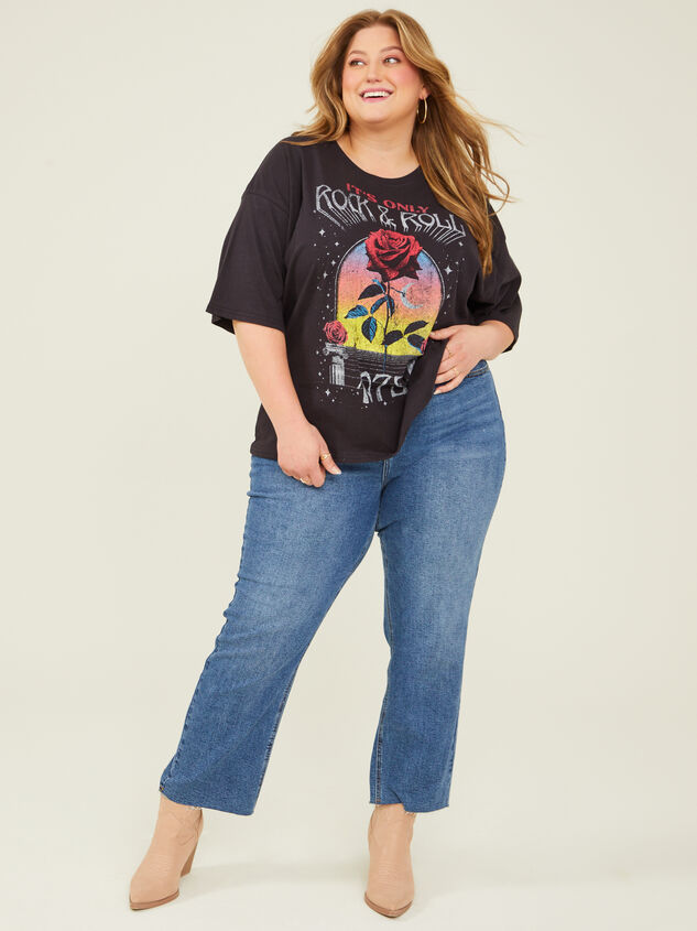 Rock and Roll Rose Tee Detail 1 - ARULA