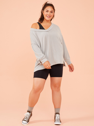 Blazer Ribbed Top - ARULA