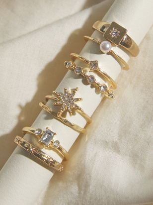 Gold Star Ring Set - ARULA