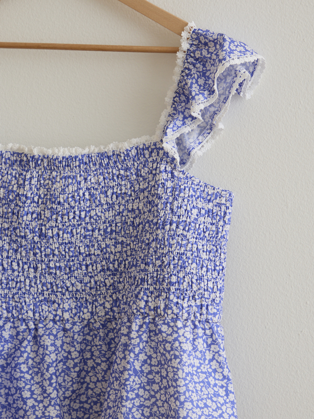 Indie Smocked Babydoll Top Detail 2 - ARULA