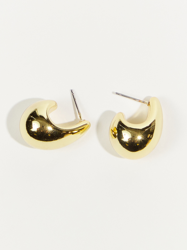 Nugget Hoop Earrings Detail 2 - ARULA
