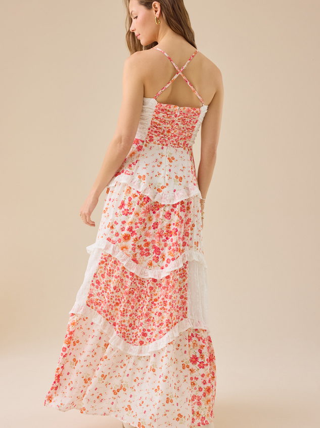 Adernlia Floral Maxi Dress Detail 5 - ARULA