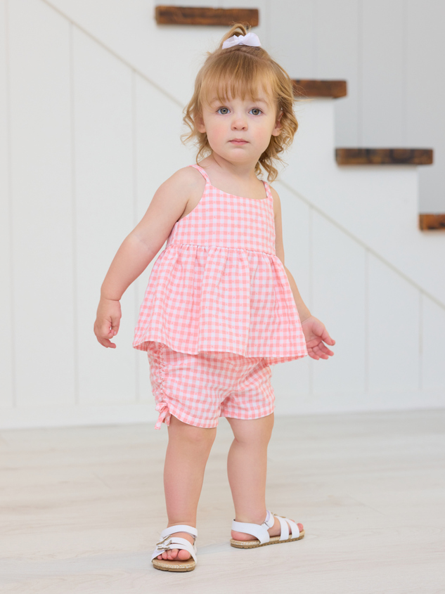 Gracie Gingham Shirt Set - ARULA