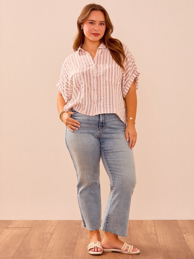 Kathy Button-Down Top Detail 2 - ARULA