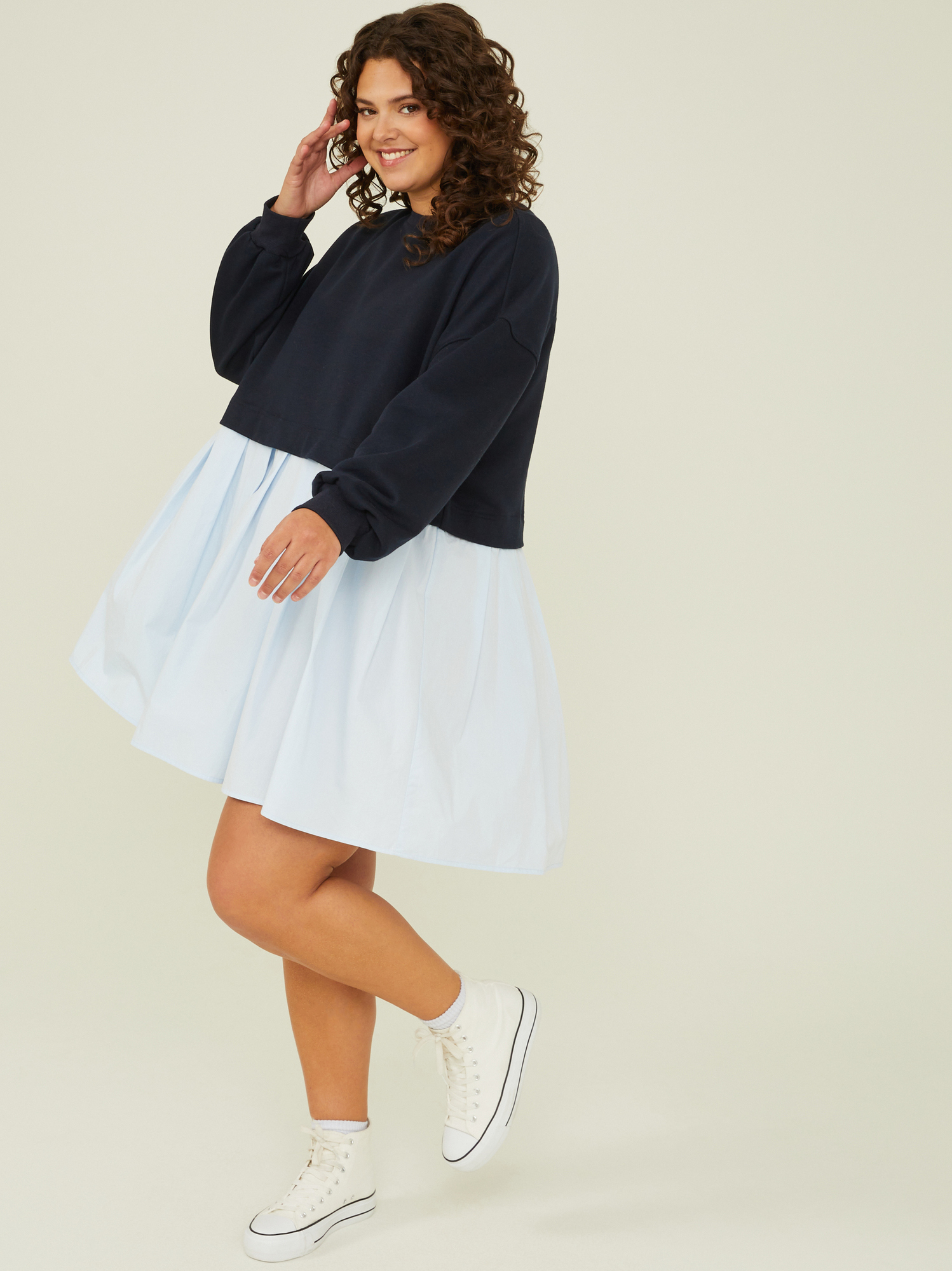 Sweater skirt outfit best sale 64