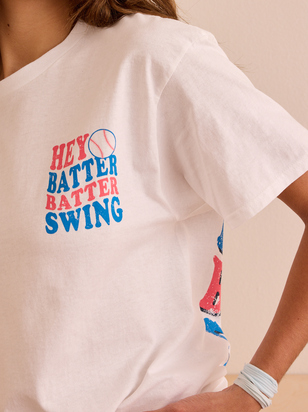 Hey Batter Batter Graphic Tee - ARULA