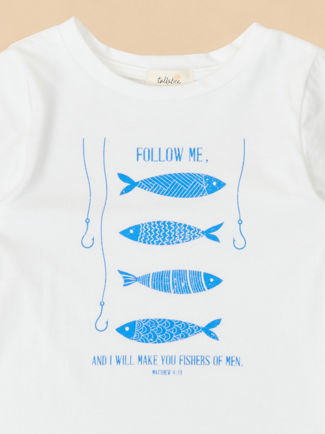 Faithful Fisherman Graphic Tee Detail 3 - ARULA
