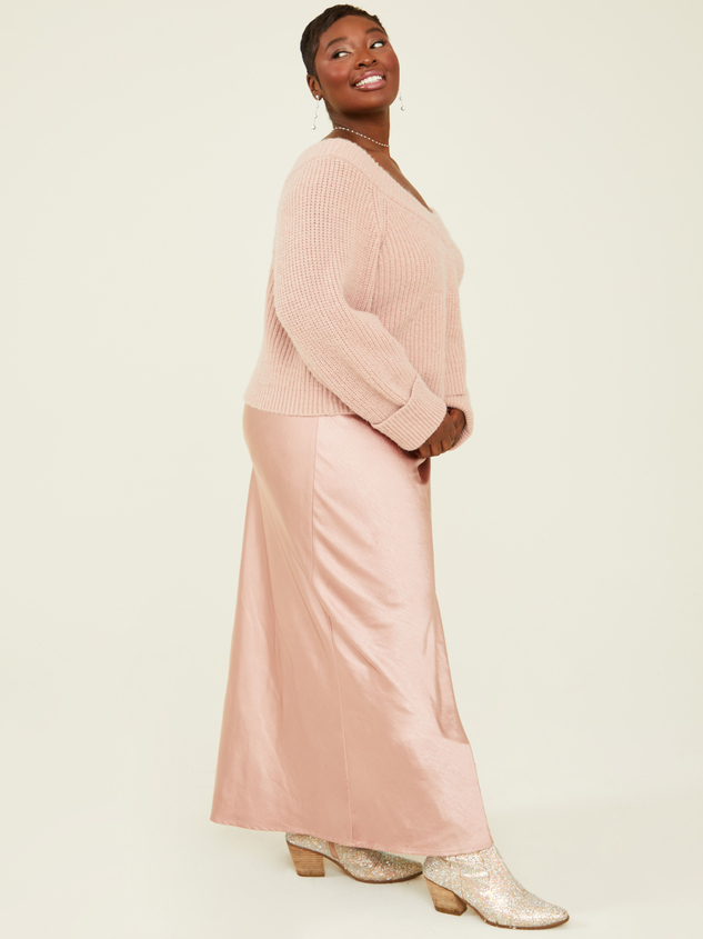 Nancy Satin Dress & Sweater Set Detail 4 - ARULA
