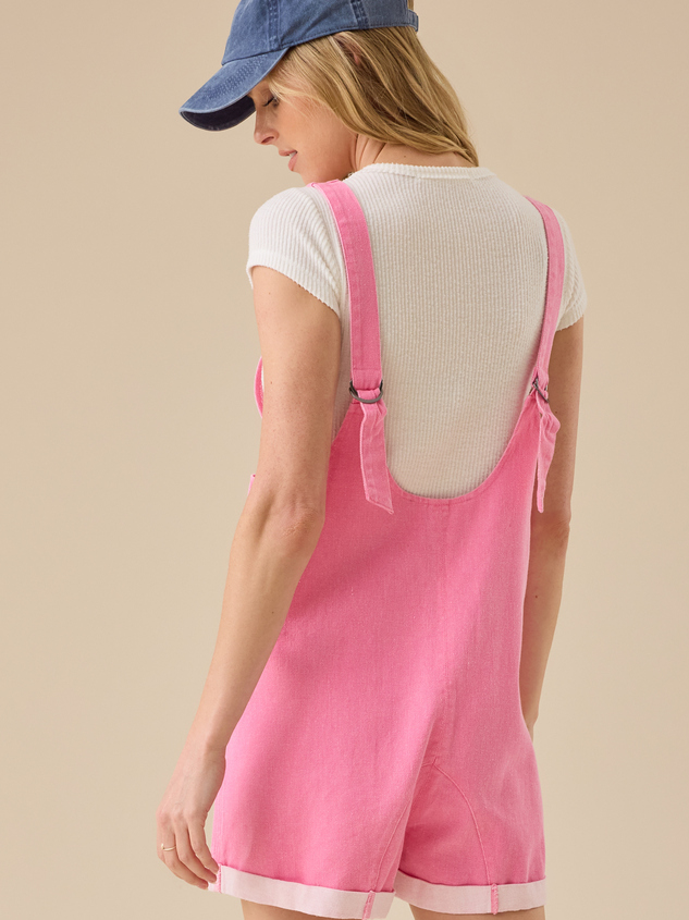 Sally Sleeveless Shortalls Detail 5 - ARULA