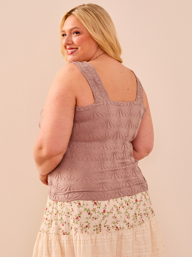 Blaire Seamless Floral Cami Detail 4 - ARULA