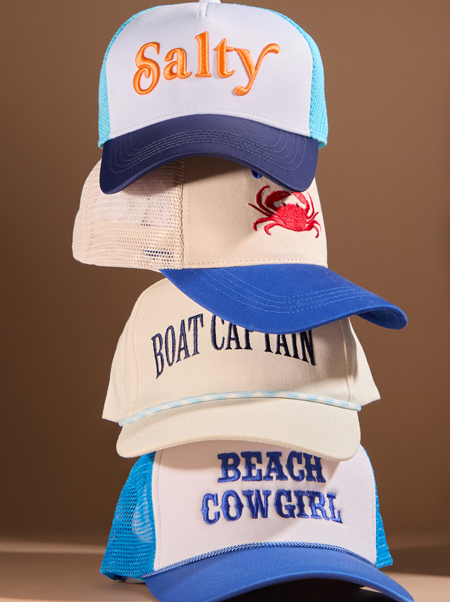 Salty Trucker Hat Detail 4 - ARULA