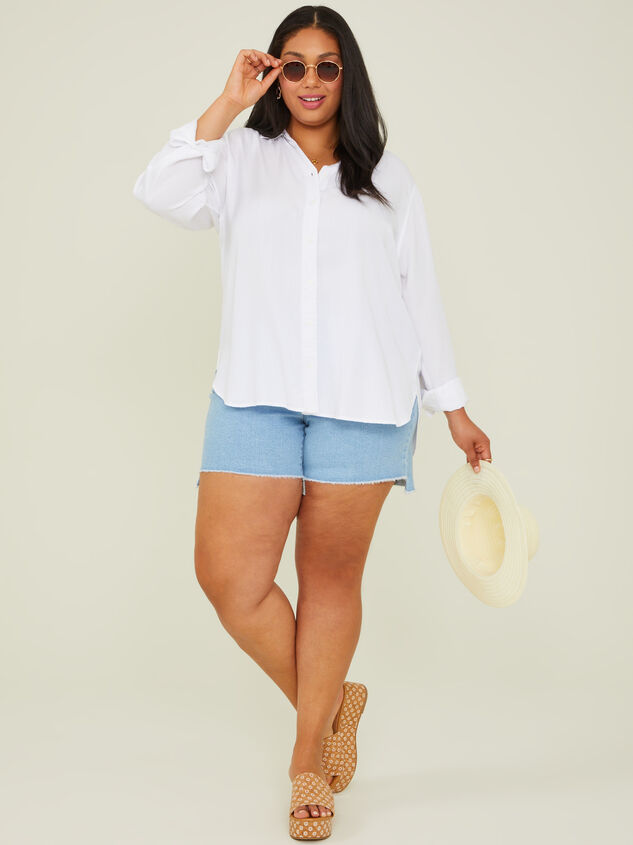 Lila Buttondown Top Detail 2 - ARULA