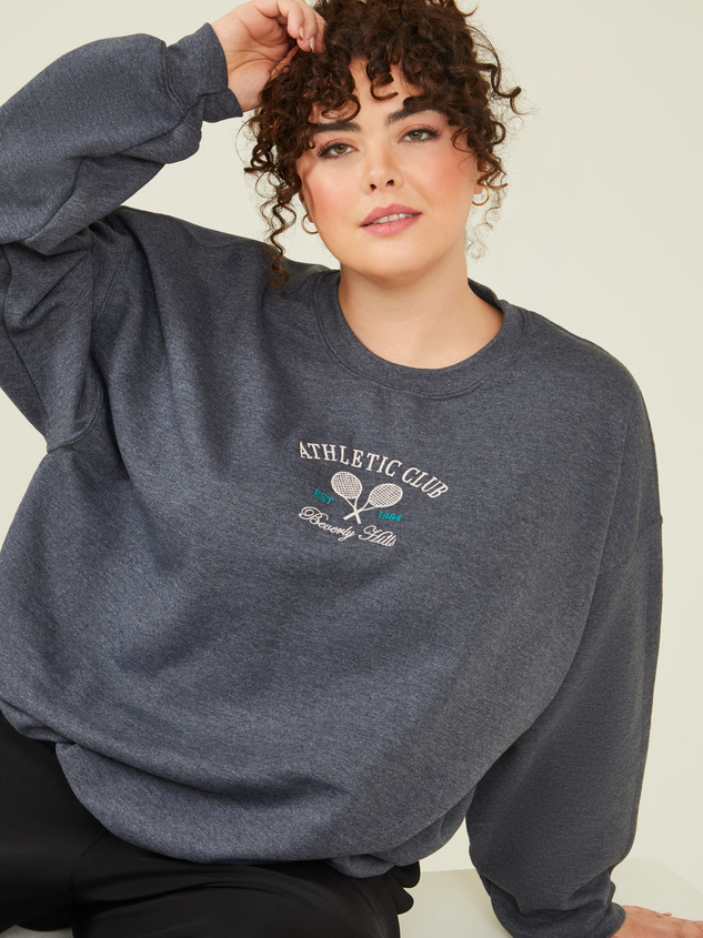 Beverly Hills Athletic Club Oversized Sweatshirt Detail 5 - ARULA