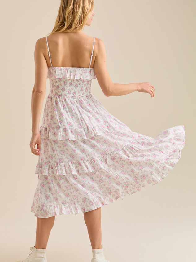 Kathy Floral Maxi Dress Detail 4 - ARULA